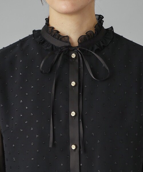 DRESSTERIOR(ドレステリア)の「【洗える/シアー素材】フィルムドットブラウス(シャツ/ブラウス・レディース・ブラック・34/38/36)」の18枚目の写真
