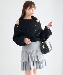 MAJESTIC LEGON | アソートティアードミニスカパン(スカート)