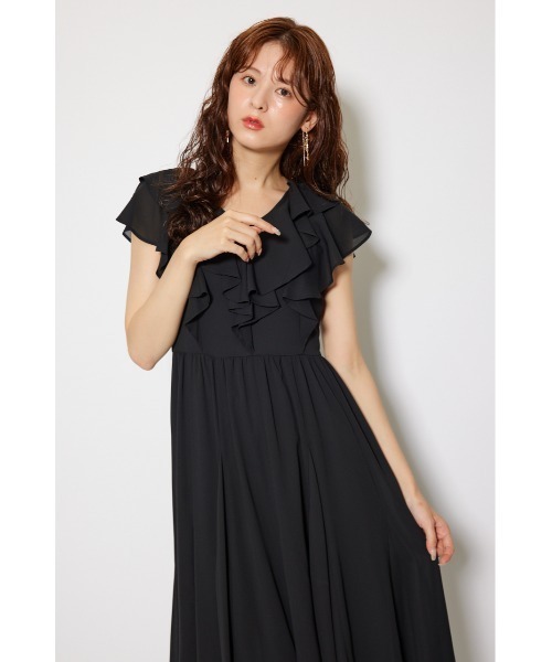 rienda（リエンダ）の「シアーパターンイレヘムワンピース 夏服 秋服
