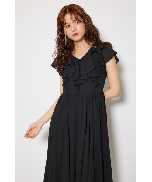rienda（リエンダ）の「シアーパターンイレヘムワンピース 夏服 秋服（ワンピース・レディース・ブラウン系その他/ブラック/ホワイト系その他・MEDIUM/SMALL）」の21枚目の写真