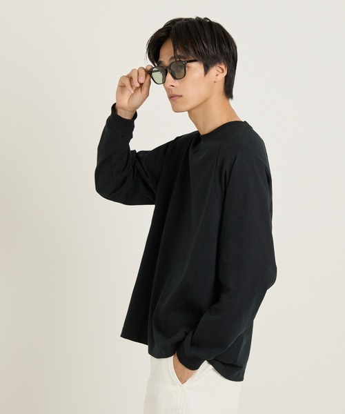 coca(coca)(コカ)の「ラグラン長袖Tシャツ(Tシャツ/カットソー・メンズ・ライトグレー/ホワイト/ブラック・M/L/XL)」の14枚目の写真