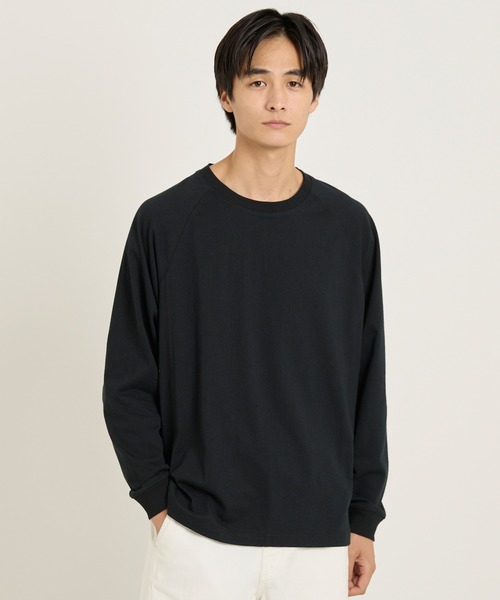 coca(coca)(コカ)の「ラグラン長袖Tシャツ(Tシャツ/カットソー・メンズ・ライトグレー/ホワイト/ブラック・M/L/XL)」の17枚目の写真