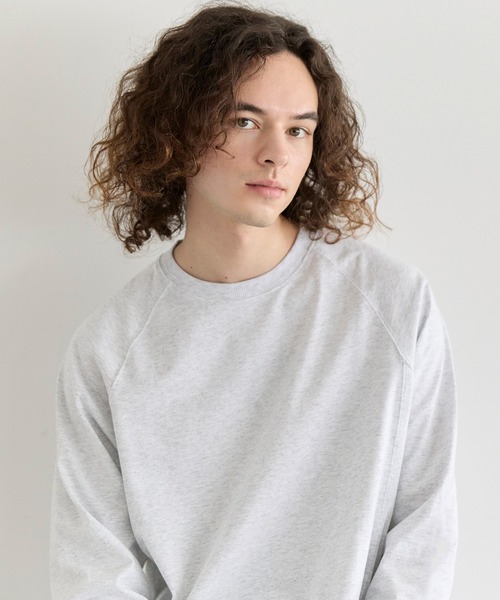 coca(coca)(コカ)の「ラグラン長袖Tシャツ(Tシャツ/カットソー・メンズ・ライトグレー/ホワイト/ブラック・M/L/XL)」の8枚目の写真