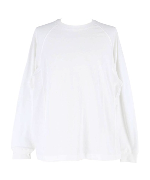 coca(coca)(コカ)の「ラグラン長袖Tシャツ(Tシャツ/カットソー・メンズ・ライトグレー/ホワイト/ブラック・M/L/XL)」の5枚目の写真