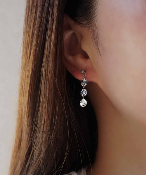 CERCA(チェルカ)の「saran jewelry/03 circle ピアス(ピアス(両耳用)・レディース・ゴールド/シルバー・FREE)」の1枚目の写真