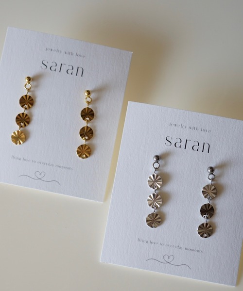 CERCA(チェルカ)の「saran jewelry/03 circle ピアス(ピアス(両耳用)・レディース・ゴールド/シルバー・FREE)」の3枚目の写真
