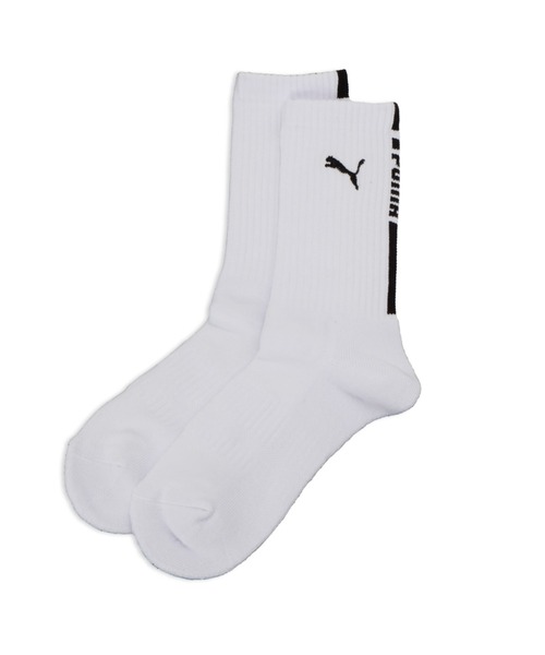 PUMA（プーマ）の「PUMA プーマ ユニセックス バスケットボール ソックス 2（ソックス/靴下・メンズ・ホワイト/ブラック・23.0cm/27.0cm/25.0cm）」の2枚目の写真