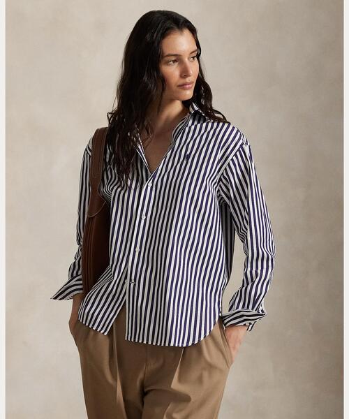 【専用】Ralph Lauren ストライプド コットン シャツ RALPH LAUREN｜ストライプド コットン シャツ | Rakuten Fashion