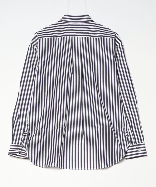 試着のみ新作RALPH LAUREN ストライプド ストレッチ コットン シャツ リラックスド フィット ストライプド ストレッチ コットン