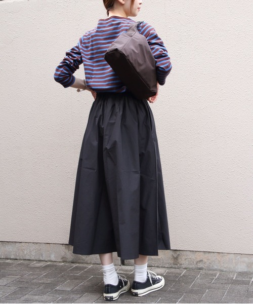 ORCIVAL（オーシバル）の「ORCIVAL/オーシバル　コットンロード ボートネックロングスリーブプルオーバー　BOAT NECK LONG SLEEVE PULLOVER B211（Tシャツ/カットソー・レディース・ブラック/ブルー/ネイビー/ベージュ/ブラウン・2）」の12枚目の写真