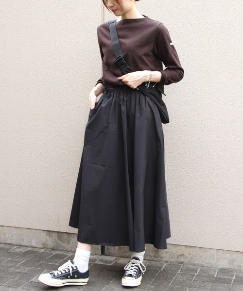 ORCIVAL（オーシバル）の「ORCIVAL/オーシバル　コットンロード ボートネックロングスリーブプルオーバー　BOAT NECK LONG SLEEVE PULLOVER B211（Tシャツ/カットソー・レディース・ブラック/ブルー/ネイビー/ベージュ/ブラウン・2）」の16枚目の写真