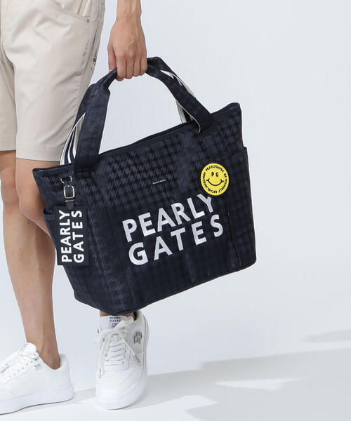 PEARLY GATES（パーリーゲイツ）の「【PEARLY GATES】PG is PG ロッカーバッグ (UNISEX)（トートバッグ・レディース・ピンク/ネイビー・FREE）」の2枚目の写真