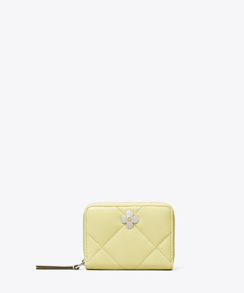 キラ ダイヤモンドキルト クローバー ジップアラウンド スモール