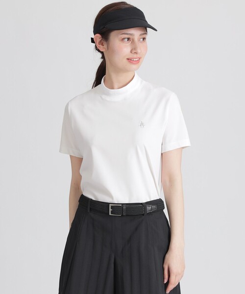 定価22000円の6割引ポールスチュアートゴルフ新品タグ付モックネックTシャツ白 セール】【GOLF】半袖モックネックTシャツ（ゴルフグッズ）｜Paul