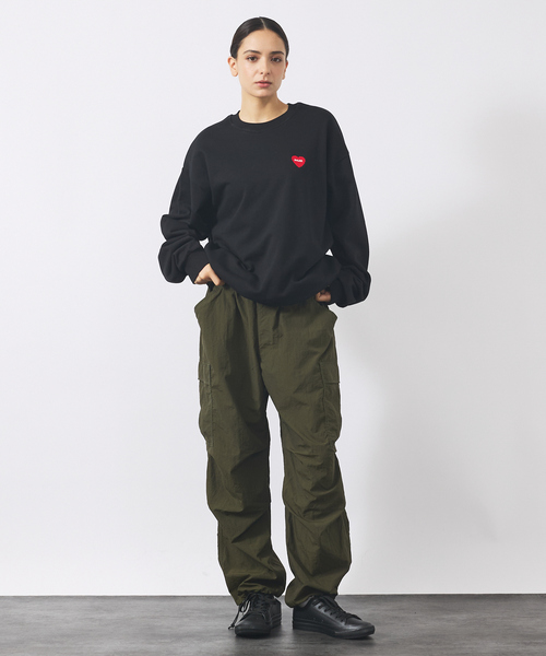 POLeR(ポーラー)の「【POLER / ポーラー】HEART LOGO EMBROIDERY CREW/ハートロゴ刺繍 クルーネックスウェット/ユニセックス(スウェット・メンズ・ブラック/グレー/グリーン・M/L)」の14枚目の写真