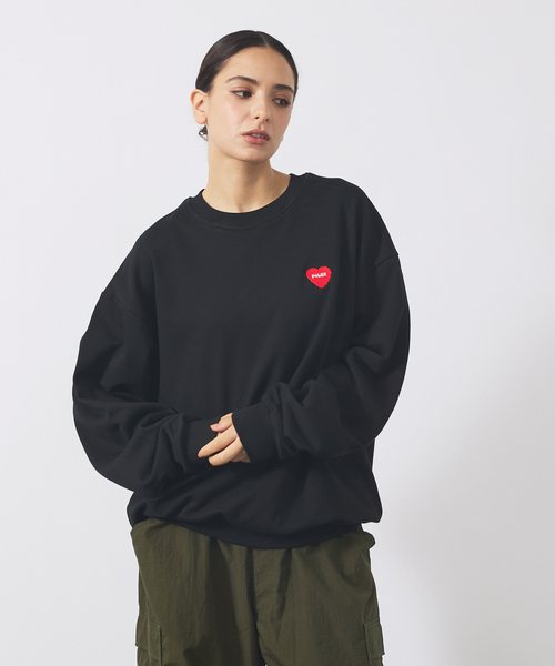 POLeR(ポーラー)の「【POLER / ポーラー】HEART LOGO EMBROIDERY CREW/ハートロゴ刺繍 クルーネックスウェット/ユニセックス(スウェット・メンズ・ブラック/グレー/グリーン・M/L)」の16枚目の写真
