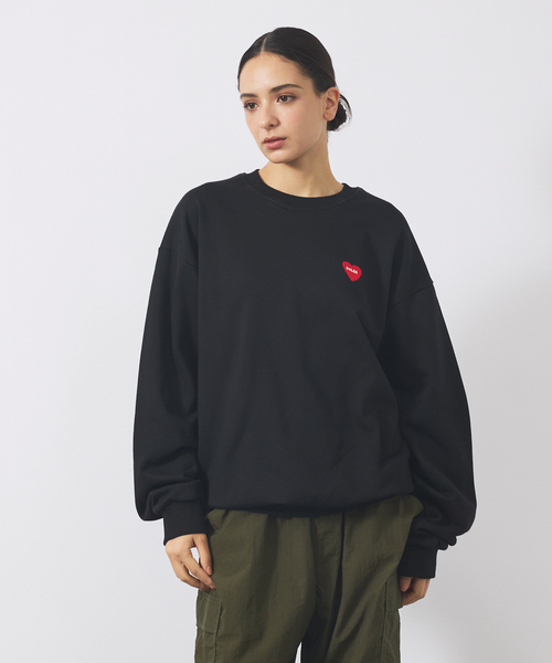 POLeR(ポーラー)の「【POLER / ポーラー】HEART LOGO EMBROIDERY CREW/ハートロゴ刺繍 クルーネックスウェット/ユニセックス(スウェット・メンズ・ブラック/グレー/グリーン・M/L)」の17枚目の写真