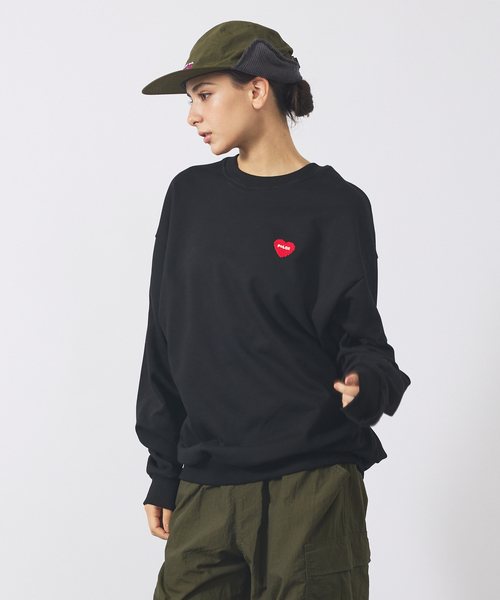 POLeR(ポーラー)の「【POLER / ポーラー】HEART LOGO EMBROIDERY CREW/ハートロゴ刺繍 クルーネックスウェット/ユニセックス(スウェット・メンズ・ブラック/グレー/グリーン・M/L)」の18枚目の写真