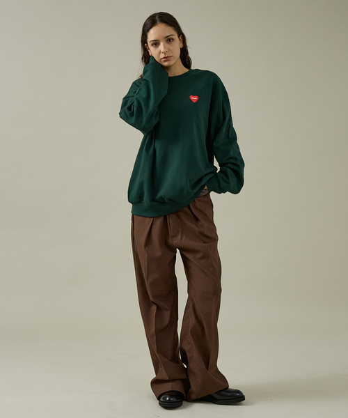 POLeR(ポーラー)の「【POLER / ポーラー】HEART LOGO EMBROIDERY CREW/ハートロゴ刺繍 クルーネックスウェット/ユニセックス(スウェット・メンズ・ブラック/グレー/グリーン・M/L)」の20枚目の写真