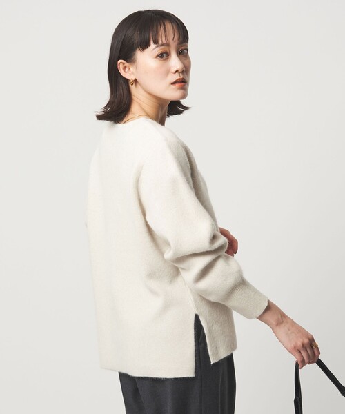 セール】FOXブレンド フォルム Vネック ニット プルオーバー（ニット