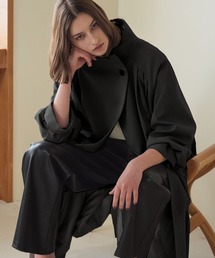 Flolia（フロリア）の「2WAY スタンドカラー トレンチコート ロング丈 アウター ロングコート（チェスターコート）」