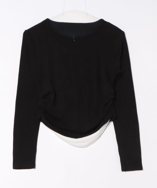 Lace Ladies（レースレディース）の「クルーネック ハーフジップ 長袖 カット プルオーバー（Tシャツ/カットソー・レディース・ブラック/ライトグレー/ホワイト/ダークグレー・FREE）」の18枚目の写真