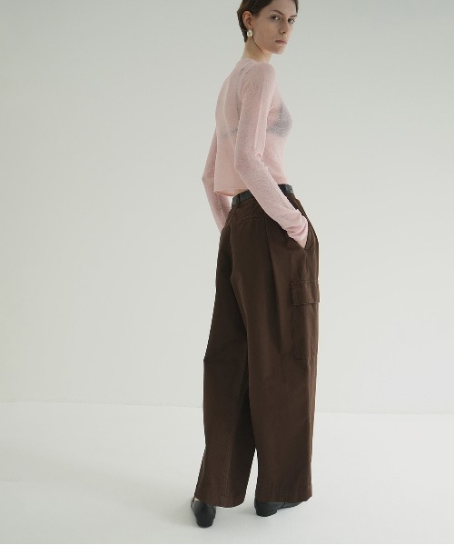 WIDE TUCK WORK PANTS（デニムパンツ）｜CLANE（クラネ）の