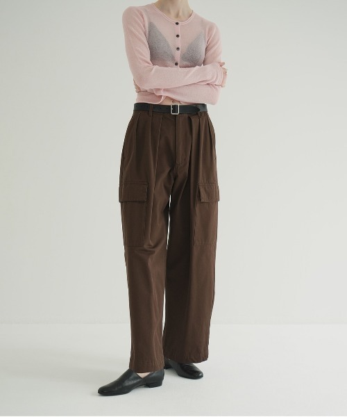WIDE TUCK WORK PANTS（カーゴパンツ）｜CLANE（クラネ）の