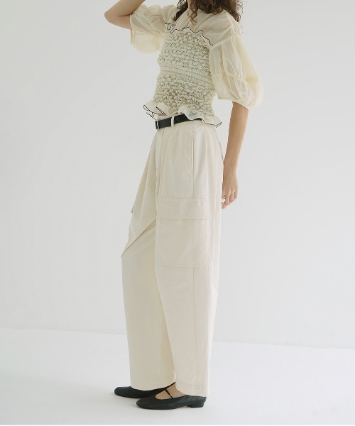 セール】WIDE TUCK WORK PANTS（カーゴパンツ）｜CLANE（クラネ）の