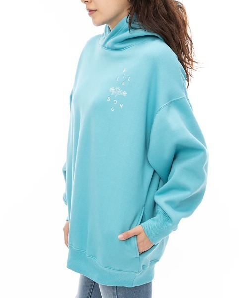 BILLABONG(ビラボン)の「【BILLABONG/ビラボン】24AW BIG LOOSE PARKA/バックプリントプルオーバーパーカー(パーカー・レディース・ブルー/ブラック/ホワイト・MEDIUM)」の8枚目の写真