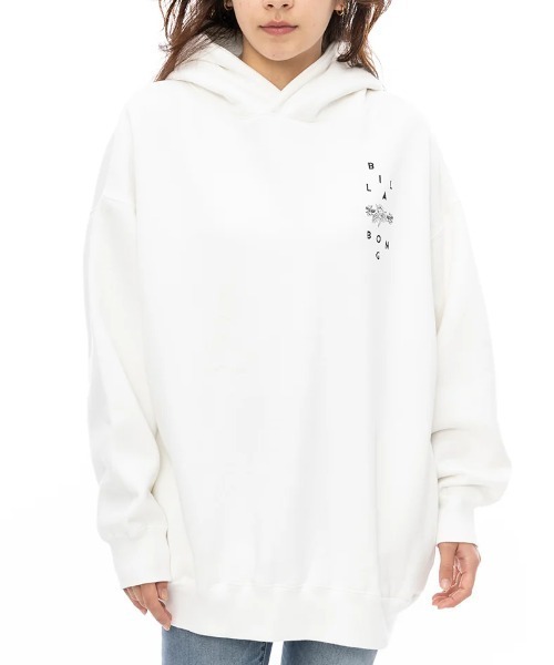 BILLABONG(ビラボン)の「【BILLABONG/ビラボン】24AW BIG LOOSE PARKA/バックプリントプルオーバーパーカー(パーカー・レディース・ブルー/ブラック/ホワイト・MEDIUM)」の4枚目の写真