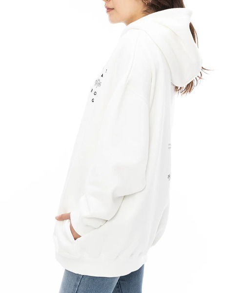 BILLABONG(ビラボン)の「【BILLABONG/ビラボン】24AW BIG LOOSE PARKA/バックプリントプルオーバーパーカー(パーカー・レディース・ブルー/ブラック/ホワイト・MEDIUM)」の5枚目の写真