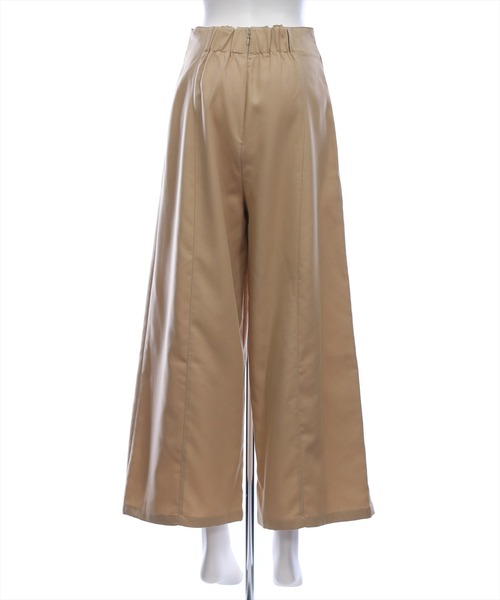 CLEAR BASIC（クリアベーシック）の「【低身長用サイズ有】クルミボタンハイウエストワイドパンツ[オフィスカジュアル 着回し抜群 大人]（その他パンツ・レディース・チャコールグレー/ベージュ/ブラウン・PF/F）」の20枚目の写真