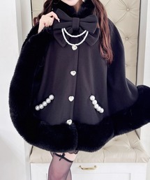ケープコート」に該当するブラック/黒色系のファッション通販