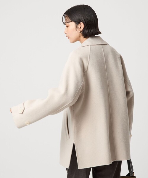 green label relaxing（グリーンレーベルリラクシング）の「［size SHORTあり］リバー テーラード ミドルコート（その他アウター・レディース・ナチュラル/ブラック/その他1・SHORT/FREE）」の12枚目の写真