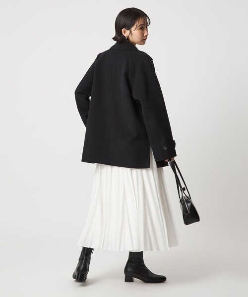 green label relaxing（グリーンレーベルリラクシング）の「［size SHORTあり］リバー テーラード ミドルコート（その他アウター・レディース・ナチュラル/ブラック/その他1・SHORT/FREE）」の20枚目の写真