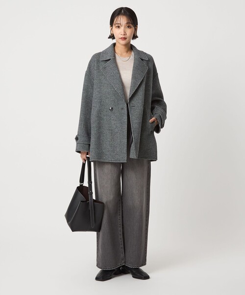 セール】［size SHORTあり］リバー テーラード ミドルコート（その他