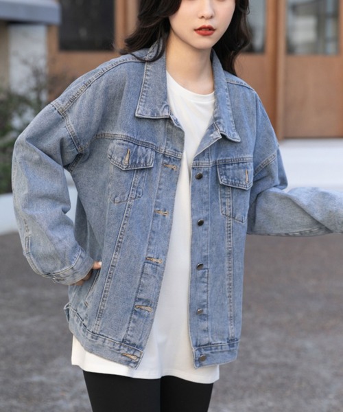 gossip!ロサンゼルス(ゴシップロサンゼルス)の「ナチュラル デニムジャケット(デニムジャケット・レディース・ブルー・S/L/M)」の13枚目の写真