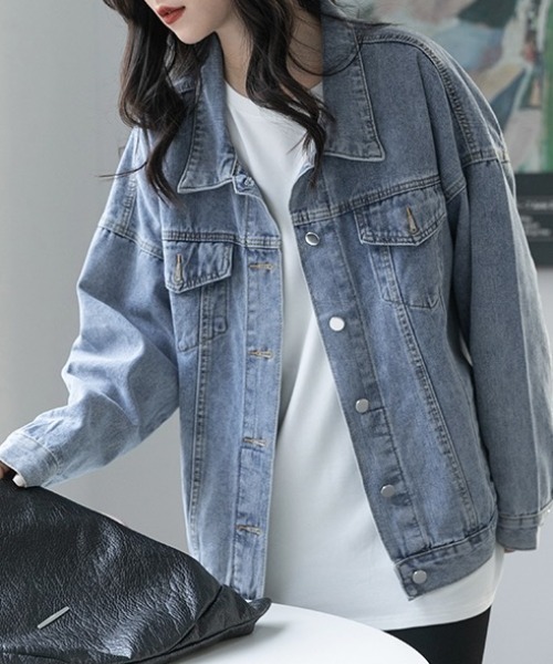 gossip!ロサンゼルス(ゴシップロサンゼルス)の「ナチュラル デニムジャケット(デニムジャケット・レディース・ブルー・S/L/M)」の16枚目の写真