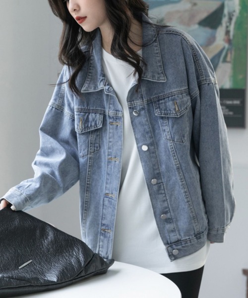 gossip!ロサンゼルス(ゴシップロサンゼルス)の「ナチュラル デニムジャケット(デニムジャケット・レディース・ブルー・S/L/M)」の7枚目の写真
