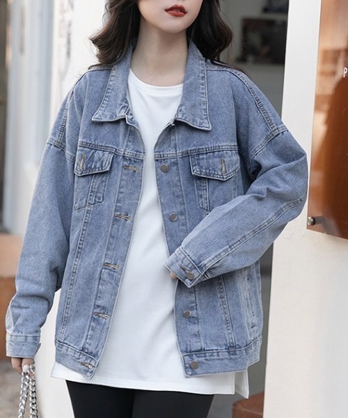 gossip!ロサンゼルス(ゴシップロサンゼルス)の「ナチュラル デニムジャケット(デニムジャケット・レディース・ブルー・S/L/M)」の10枚目の写真