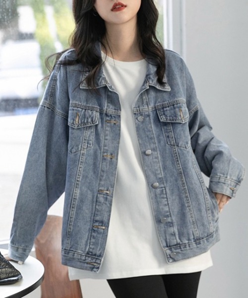gossip!ロサンゼルス(ゴシップロサンゼルス)の「ナチュラル デニムジャケット(デニムジャケット・レディース・ブルー・S/L/M)」の11枚目の写真