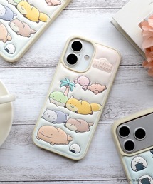 M-factory | iPhone17 iPhone17Pro iPhone15/14/13 なんでもいきもの ぷくぷく背面ケース(スマホケース/カバー)