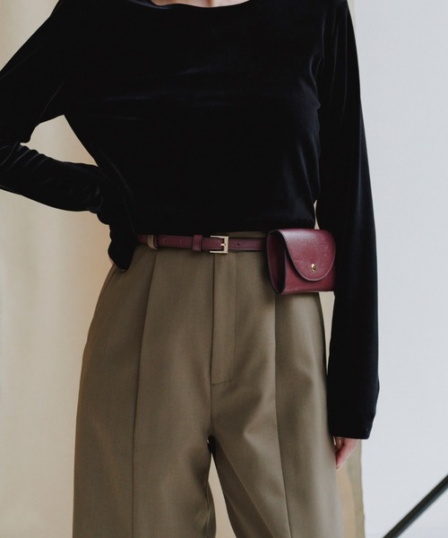 セール】センタースリットストレートパンツ（スラックス）｜anuans（ア