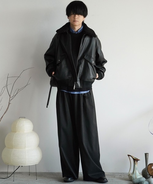 DETACHABLE BOA ARTIFICIAL GRAIN FLIGHT BLOUSON（ブルゾン）｜WYM
