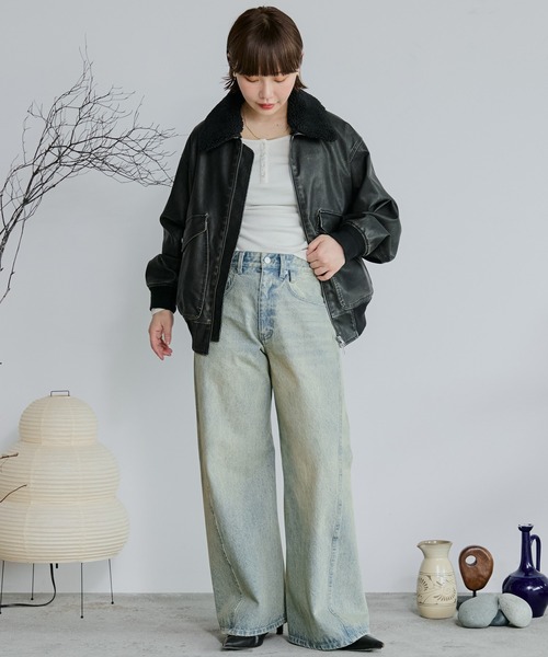 WYM LIDNM（ウィム バイ リドム）の「DETACHABLE BOA ARTIFICIAL