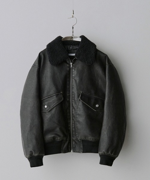 DETACHABLE BOA ARTIFICIAL GRAIN FLIGHT BLOUSON（ブルゾン