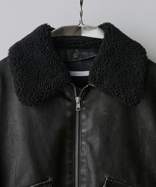 DETACHABLE BOA ARTIFICIAL GRAIN FLIGHT BLOUSON（ブルゾン