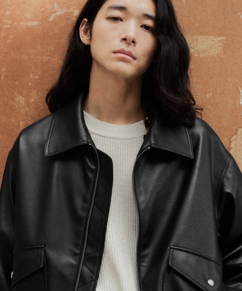 DETACHABLE BOA ARTIFICIAL GRAIN FLIGHT BLOUSON（ブルゾン