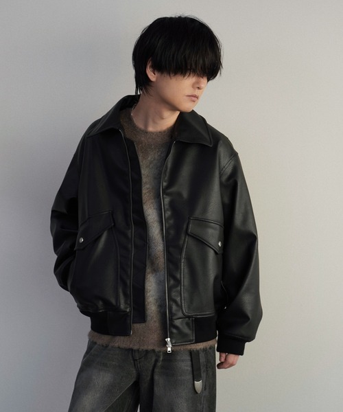 DETACHABLE BOA ARTIFICIAL GRAIN FLIGHT BLOUSON（ブルゾン